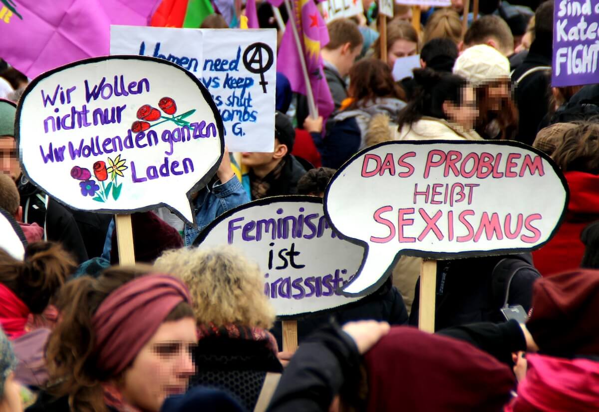 Demontration für Frauenrechte in Köln 2016